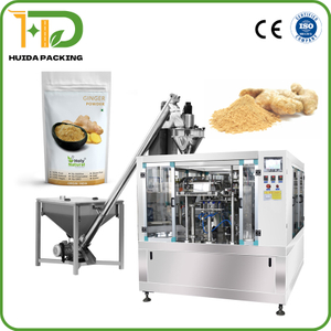 Высушенная имбирная порошка 100G 200 Г ротационная готовая упаковочная машина для пакета